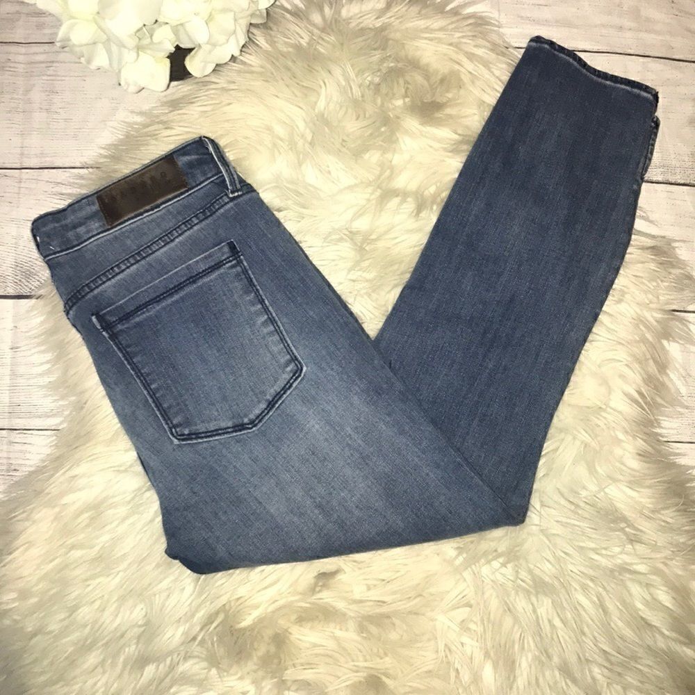 Parker Smith Denim Cropped Jeans Ankle Slit